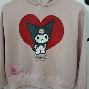 Zara Beige and Red Hoodie
